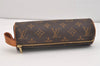 Authentic Louis Vuitton Monogram Trousse Ronde Pen Case Pouch M47630 Junk 2667J