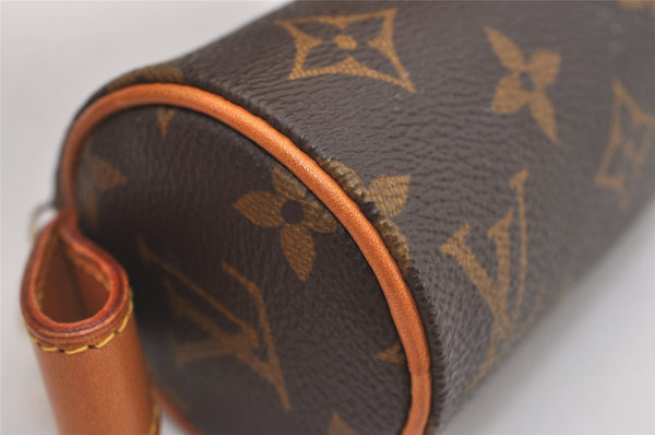 Authentic Louis Vuitton Monogram Trousse Ronde Pen Case Pouch M47630 Junk 2667J