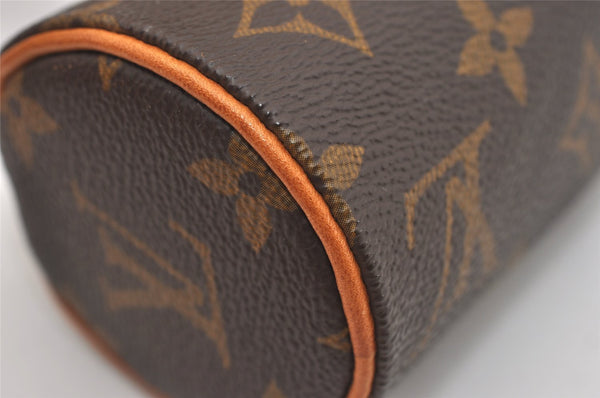 Authentic Louis Vuitton Monogram Trousse Ronde Pen Case Pouch M47630 Junk 2667J