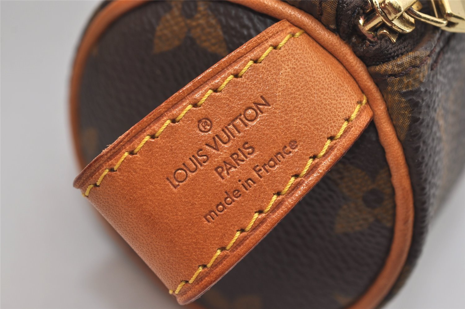 Authentic Louis Vuitton Monogram Trousse Ronde Pen Case Pouch M47630 Junk 2667J