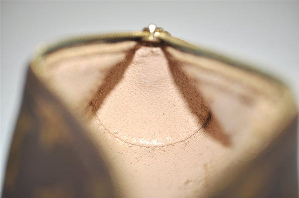 Authentic Louis Vuitton Monogram Trousse Ronde Pen Case Pouch M47630 Junk 2667J