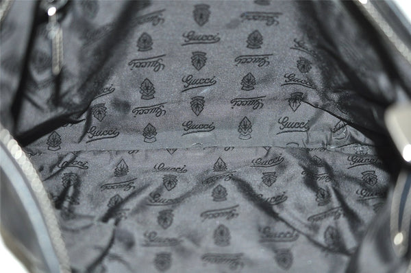 Authentic GUCCI Hysteria Vintage Shoulder Cross Body Bag Leather Black 2668I