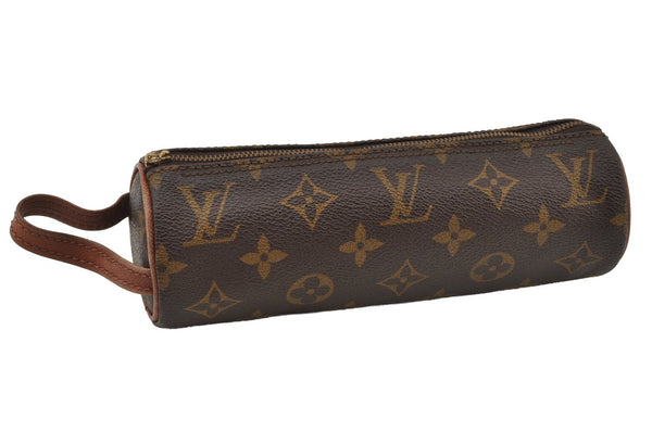 Auth Louis Vuitton Monogram Trousse Ronde Pouch M47626 Old Model Junk 2668J