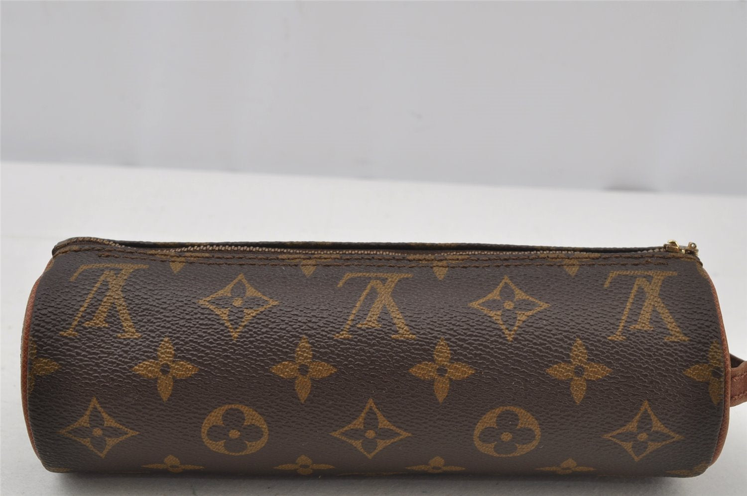 Auth Louis Vuitton Monogram Trousse Ronde Pouch M47626 Old Model Junk 2668J