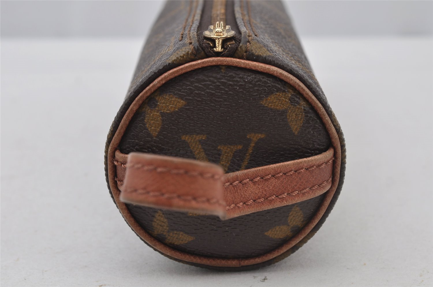 Auth Louis Vuitton Monogram Trousse Ronde Pouch M47626 Old Model Junk 2668J