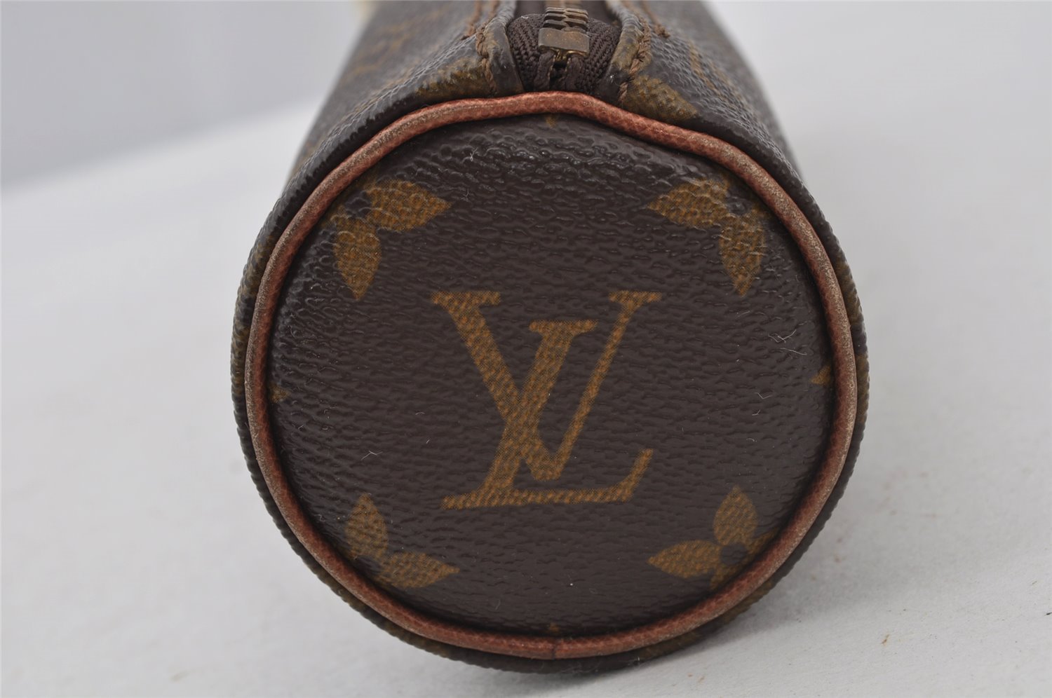 Auth Louis Vuitton Monogram Trousse Ronde Pouch M47626 Old Model Junk 2668J