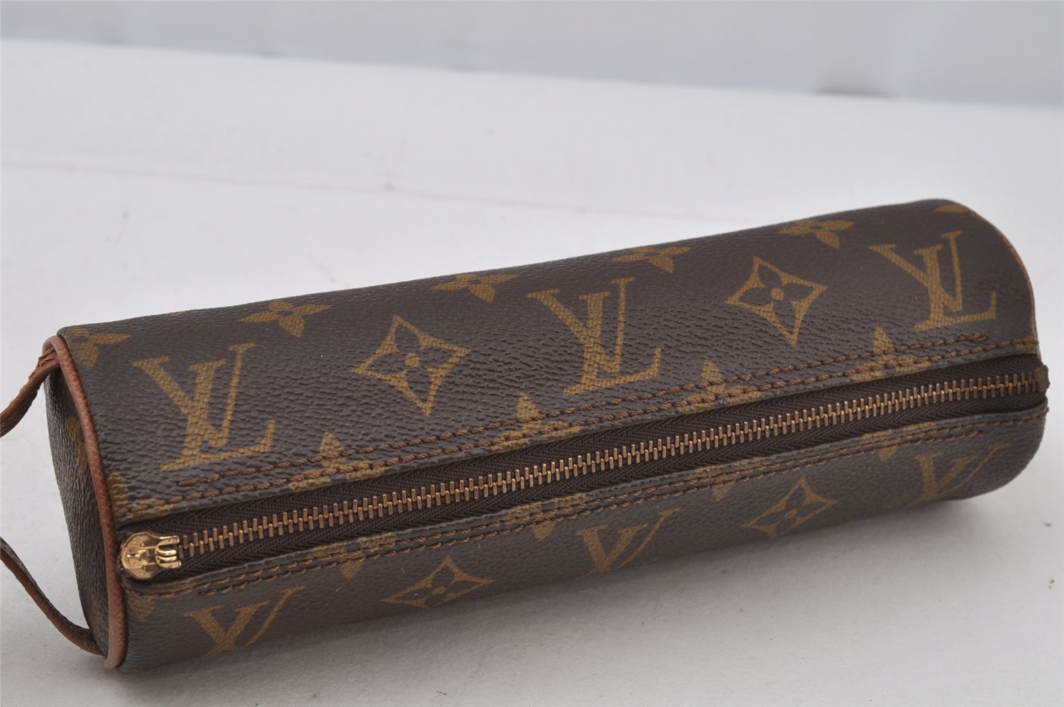 Auth Louis Vuitton Monogram Trousse Ronde Pouch M47626 Old Model Junk 2668J