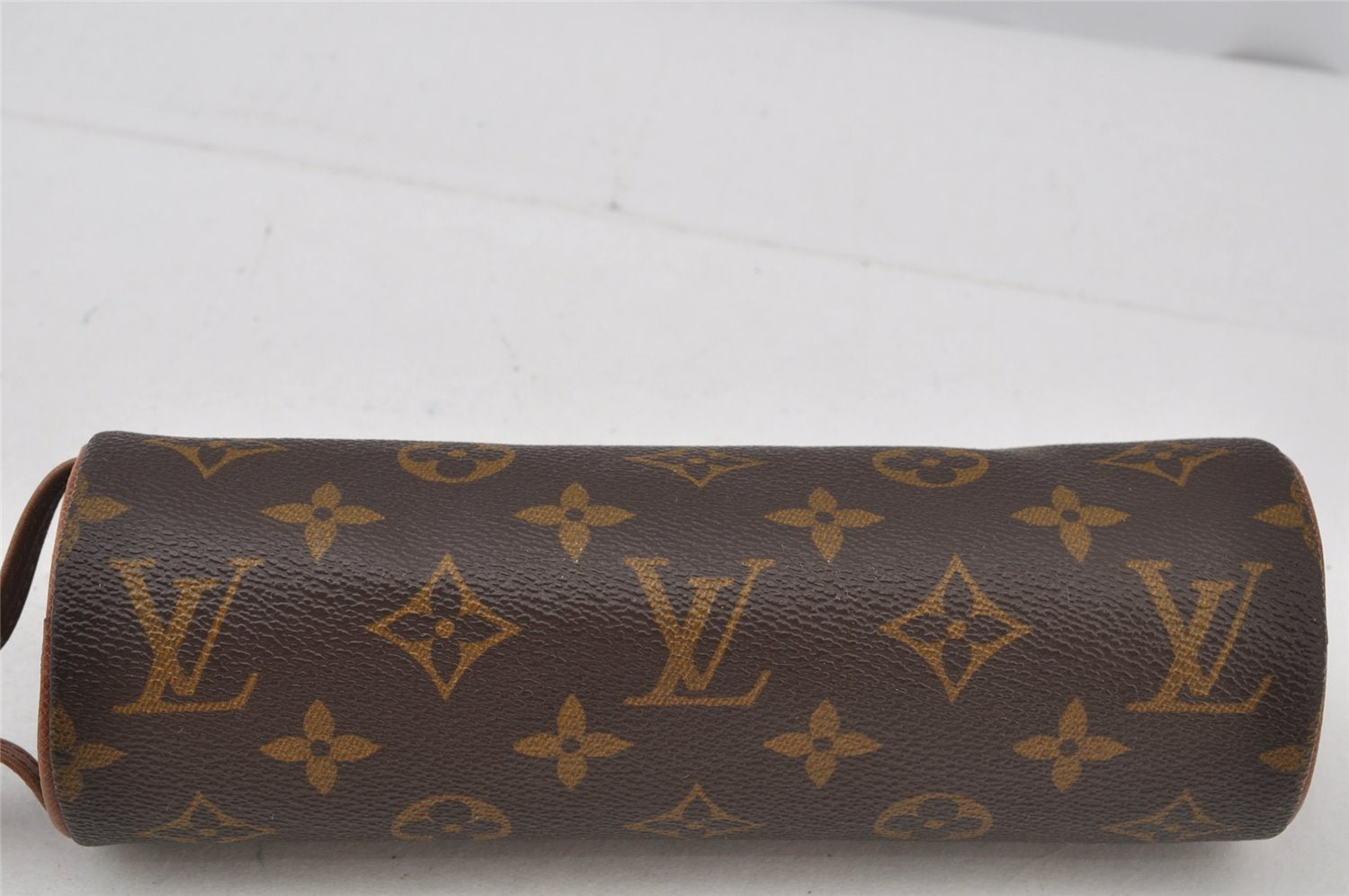 Auth Louis Vuitton Monogram Trousse Ronde Pouch M47626 Old Model Junk 2668J