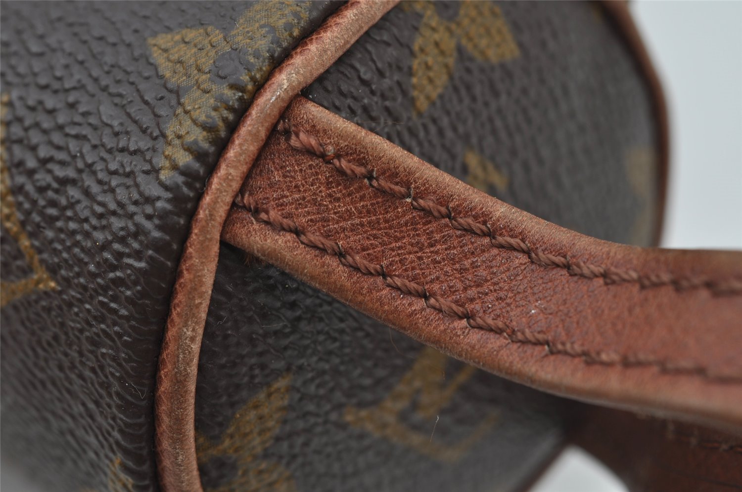 Auth Louis Vuitton Monogram Trousse Ronde Pouch M47626 Old Model Junk 2668J