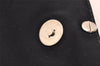 Authentic FENDI Vintage Shoulder Bag Purse Jersey Leather Black 2669I