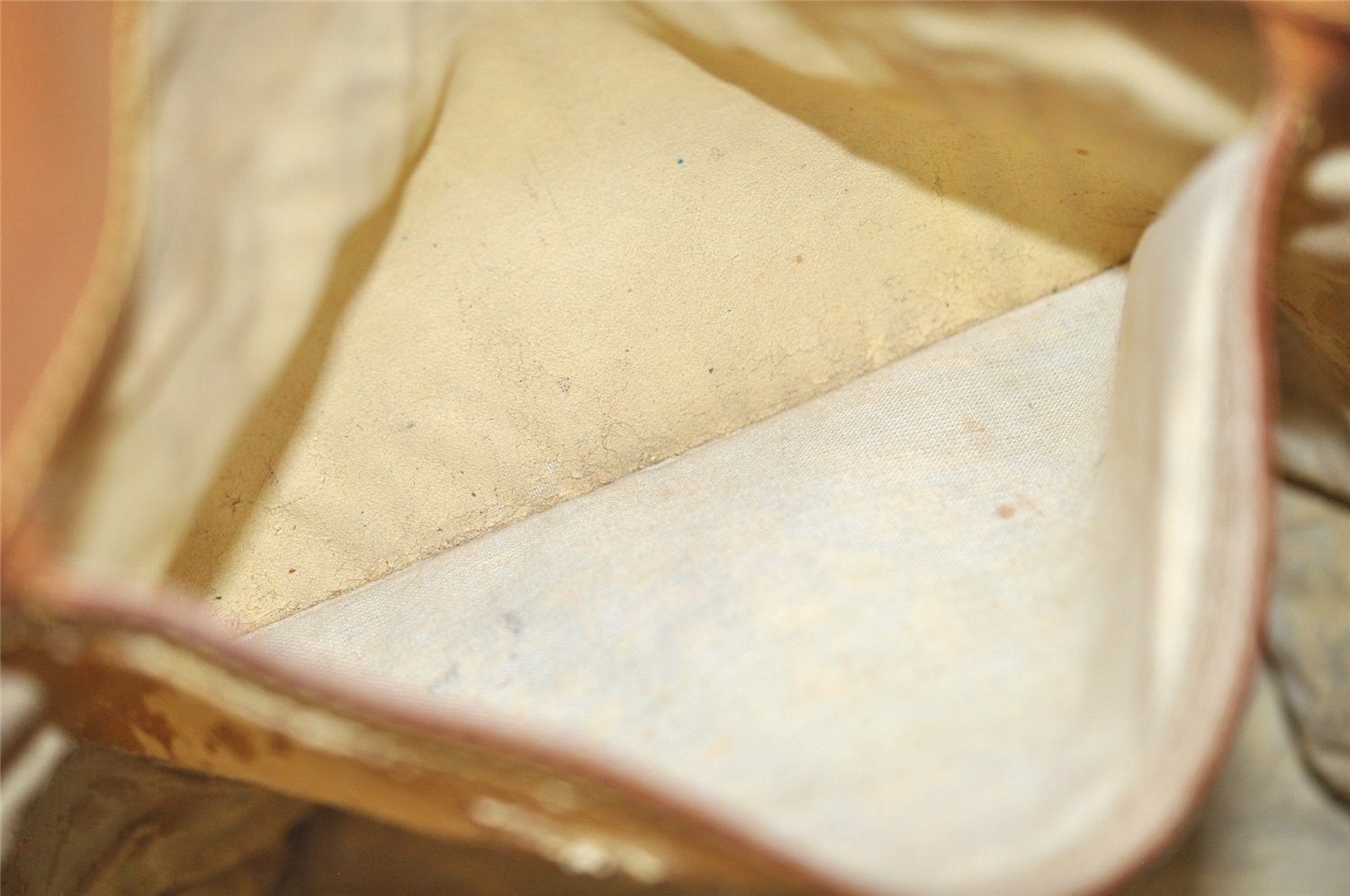 Authentic Louis Vuitton Monogram Bucket GM Shoulder Bag Old Model Junk 2670I