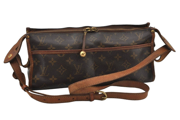Auth Louis Vuitton Monogram Popincourt Long Shoulder Cross Bag M40008 LV 2670J
