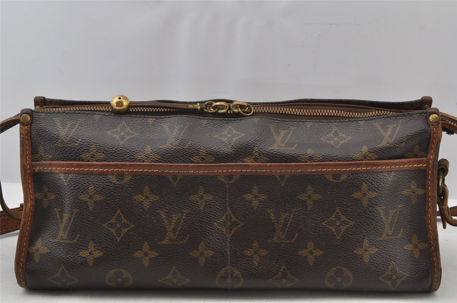 Auth Louis Vuitton Monogram Popincourt Long Shoulder Cross Bag M40008 LV 2670J