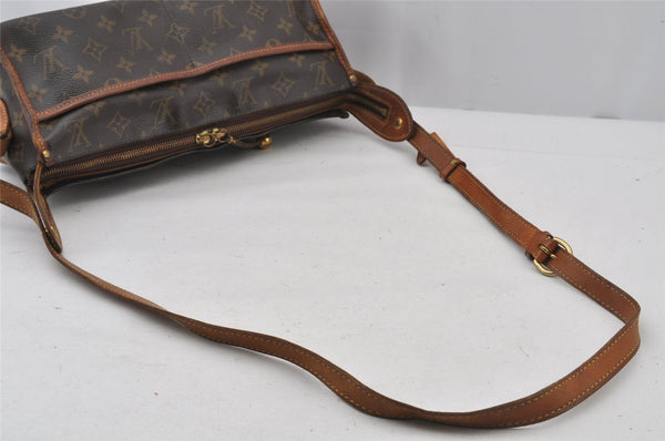 Auth Louis Vuitton Monogram Popincourt Long Shoulder Cross Bag M40008 LV 2670J