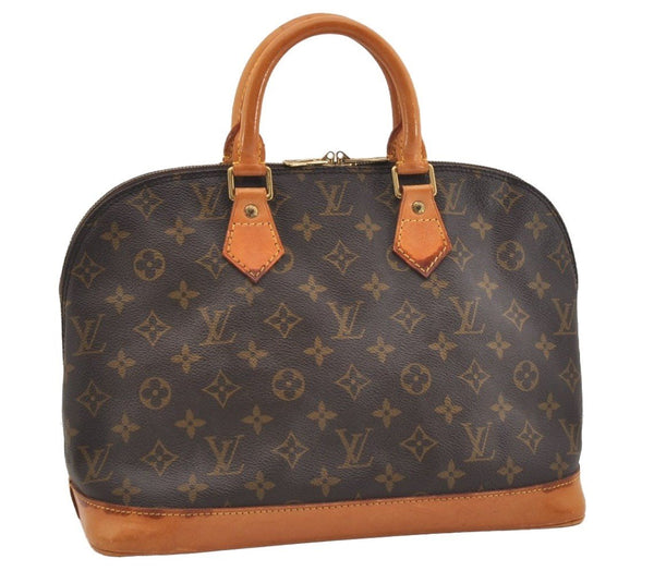 Authentic Louis Vuitton Monogram Alma Hand Bag Purse M51130 LV 2671J
