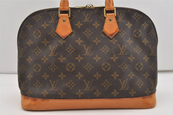 Authentic Louis Vuitton Monogram Alma Hand Bag Purse M51130 LV 2671J