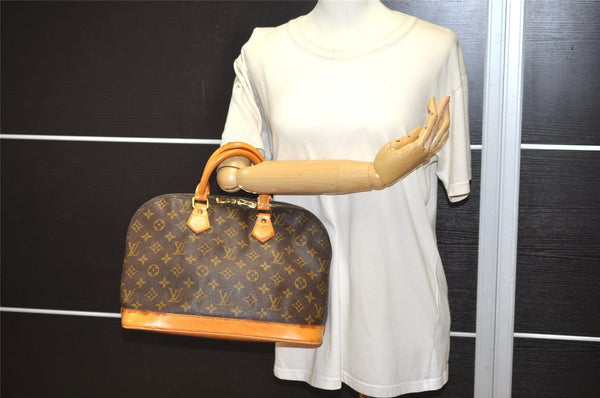 Authentic Louis Vuitton Monogram Alma Hand Bag Purse M51130 LV 2671J