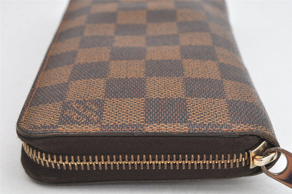 Authentic Louis Vuitton Damier Zippy Long Wallet Purse N60015 LV 2671K