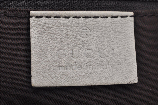 Authentic GUCCI New Britt Shoulder Tote Bag GG Canvas Leather 169946 Brown 2672I