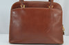Authentic Salvatore Ferragamo Vintage Leather Shoulder Tote Bag Brown SF 2672J