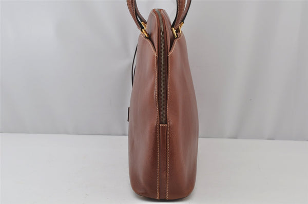 Authentic Salvatore Ferragamo Vintage Leather Shoulder Tote Bag Brown SF 2672J