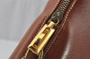 Authentic Salvatore Ferragamo Vintage Leather Shoulder Tote Bag Brown SF 2672J