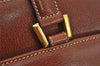 Authentic Salvatore Ferragamo Vintage Leather Shoulder Tote Bag Brown SF 2672J