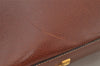 Authentic Salvatore Ferragamo Vintage Leather Shoulder Tote Bag Brown SF 2672J