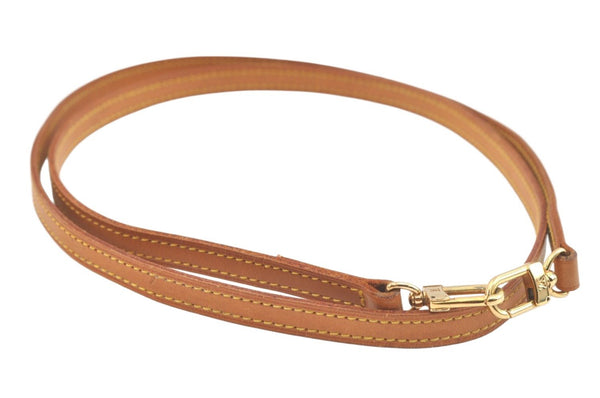 Authentic Louis Vuitton Leather Shoulder Strap Beige 47.2" LV 2673K