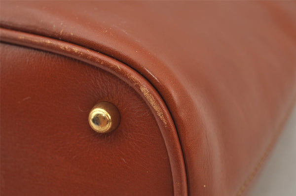 Authentic GUCCI Bamboo 2Way Shoulder Hand Bag Purse Leather Brown Junk 2674J