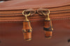 Authentic GUCCI Bamboo 2Way Shoulder Hand Bag Purse Leather Brown Junk 2674J