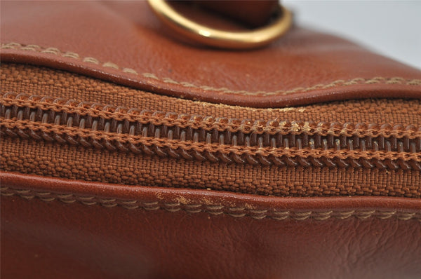 Authentic GUCCI Bamboo 2Way Shoulder Hand Bag Purse Leather Brown Junk 2674J