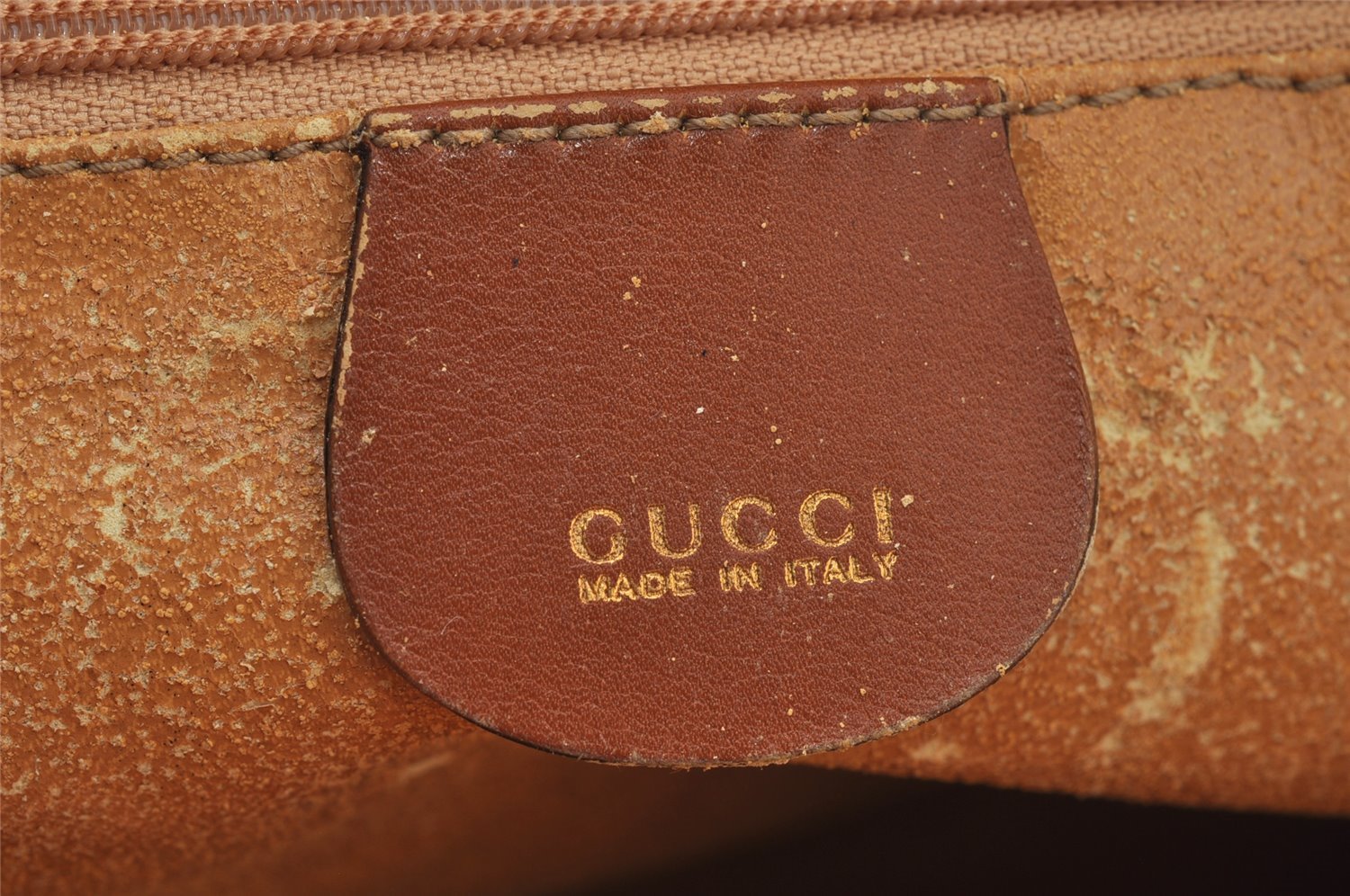 Authentic GUCCI Bamboo 2Way Shoulder Hand Bag Purse Leather Brown Junk 2674J