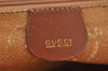 Authentic GUCCI Bamboo 2Way Shoulder Hand Bag Purse Leather Brown Junk 2674J