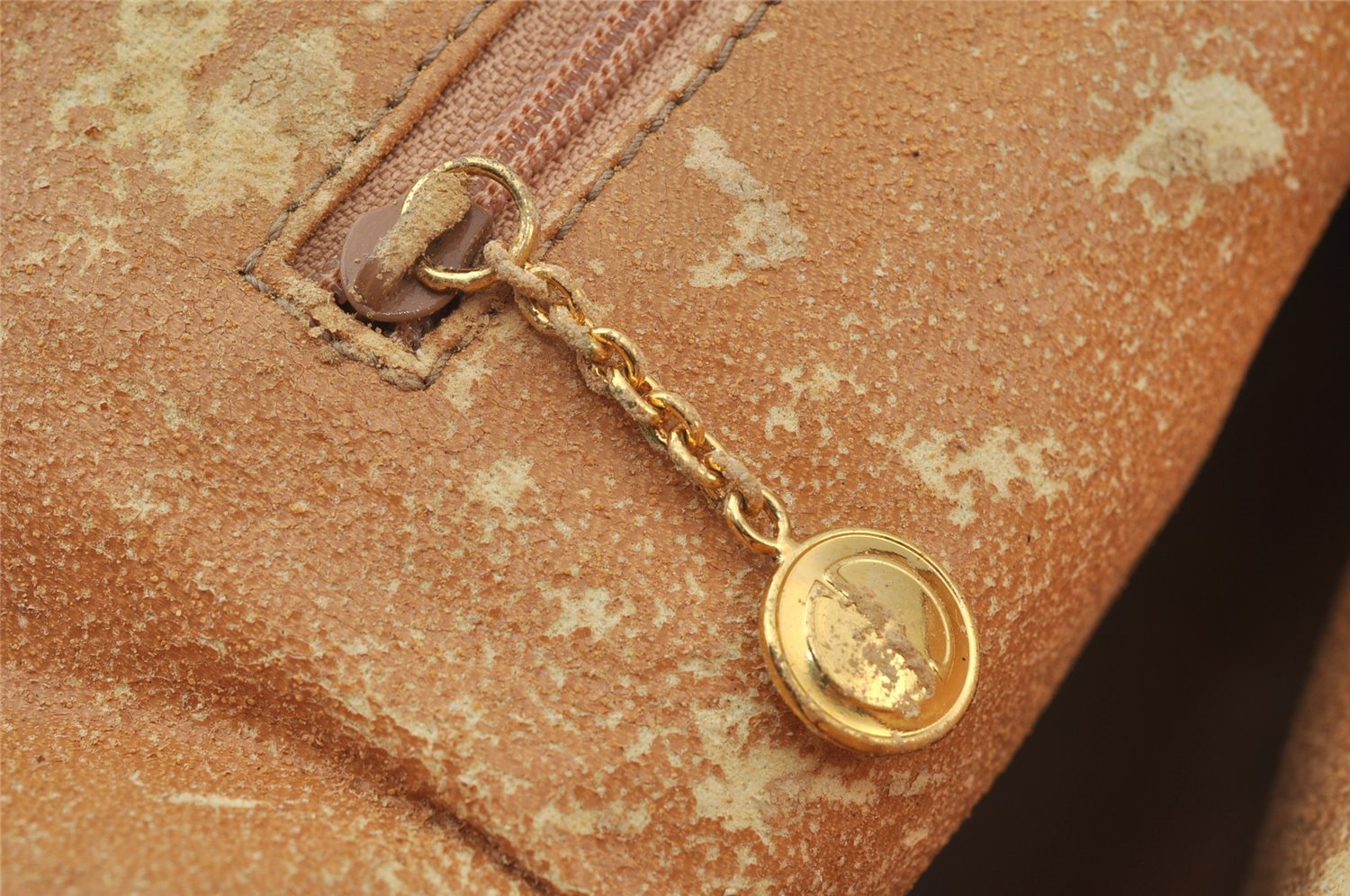 Authentic GUCCI Bamboo 2Way Shoulder Hand Bag Purse Leather Brown Junk 2674J