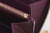 Authentic Louis Vuitton Vernis Zippy Wallet Long Purse Wine Red M91536 LV 2674K