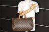 Authentic Louis Vuitton Monogram Speedy 35 Hand Boston Bag M41524 LV 2675I