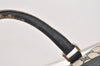 Authentic GUCCI Sherry Line Hand Boston Bag GG PVC Leather Navy Blue 2675J