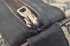 Authentic GUCCI Sherry Line Hand Boston Bag GG PVC Leather Navy Blue 2675J