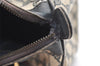 Authentic GUCCI Sherry Line Hand Boston Bag GG PVC Leather Navy Blue 2675J