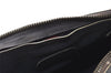 Authentic GUCCI Sherry Line Hand Boston Bag GG PVC Leather Navy Blue 2675J