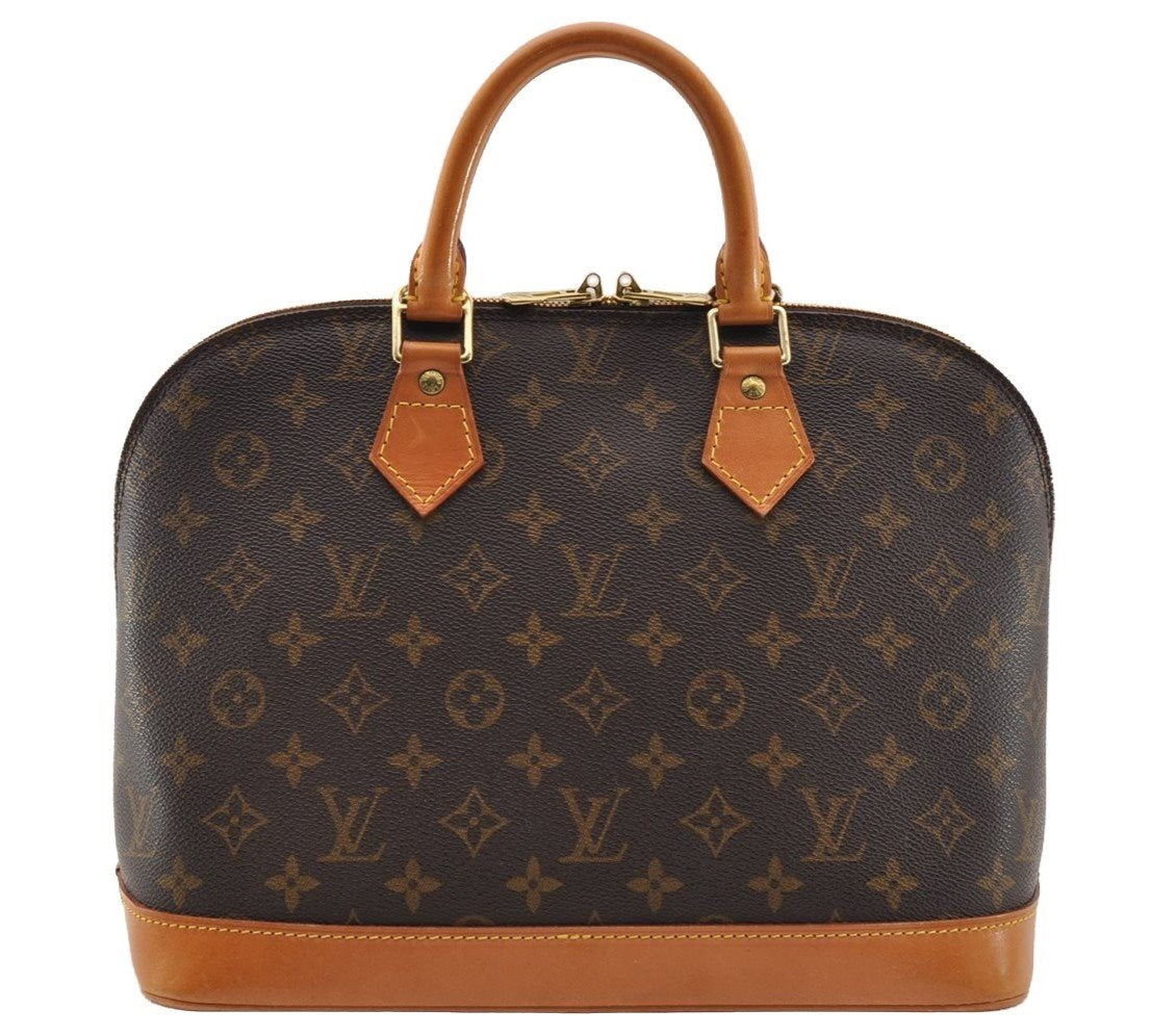 Authentic Louis Vuitton Monogram Alma Hand Bag Purse M51130 LV 2676I