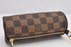 Authentic Louis Vuitton Damier Papillon Pouch Purse LV  2676K