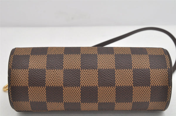 Authentic Louis Vuitton Damier Papillon Pouch Purse LV  2676K