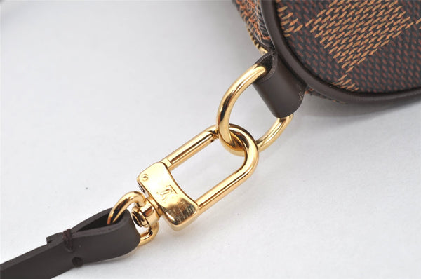 Authentic Louis Vuitton Damier Papillon Pouch Purse LV  2676K