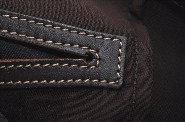 Authentic GUCCI Vintage Shoulder Hand Bag GG PVC Leather 223668 Brown 2677I