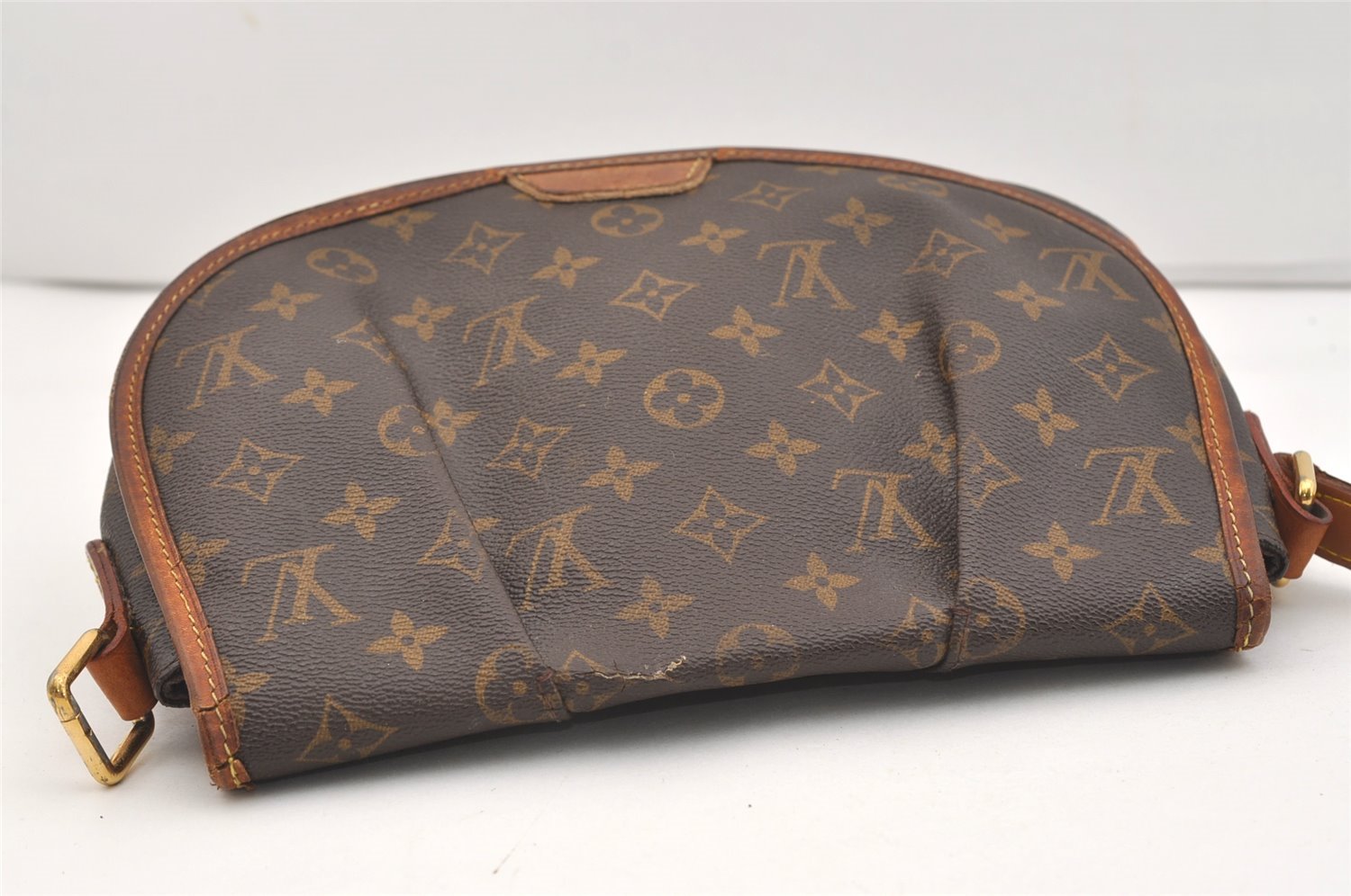 Authentic Louis Vuitton Monogram Menilmontant PM M40474 Shoulder Bag Junk 2677J