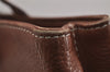 Authentic Burberrys Vintage Leather Hand Bag Brown 2679J