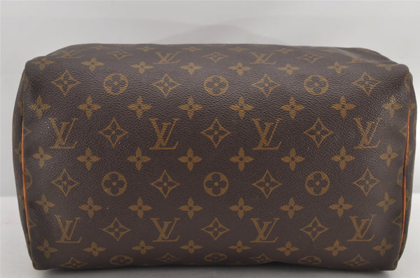 Authentic Louis Vuitton Monogram Speedy 30 Hand Boston Bag M41526 LV 2679K