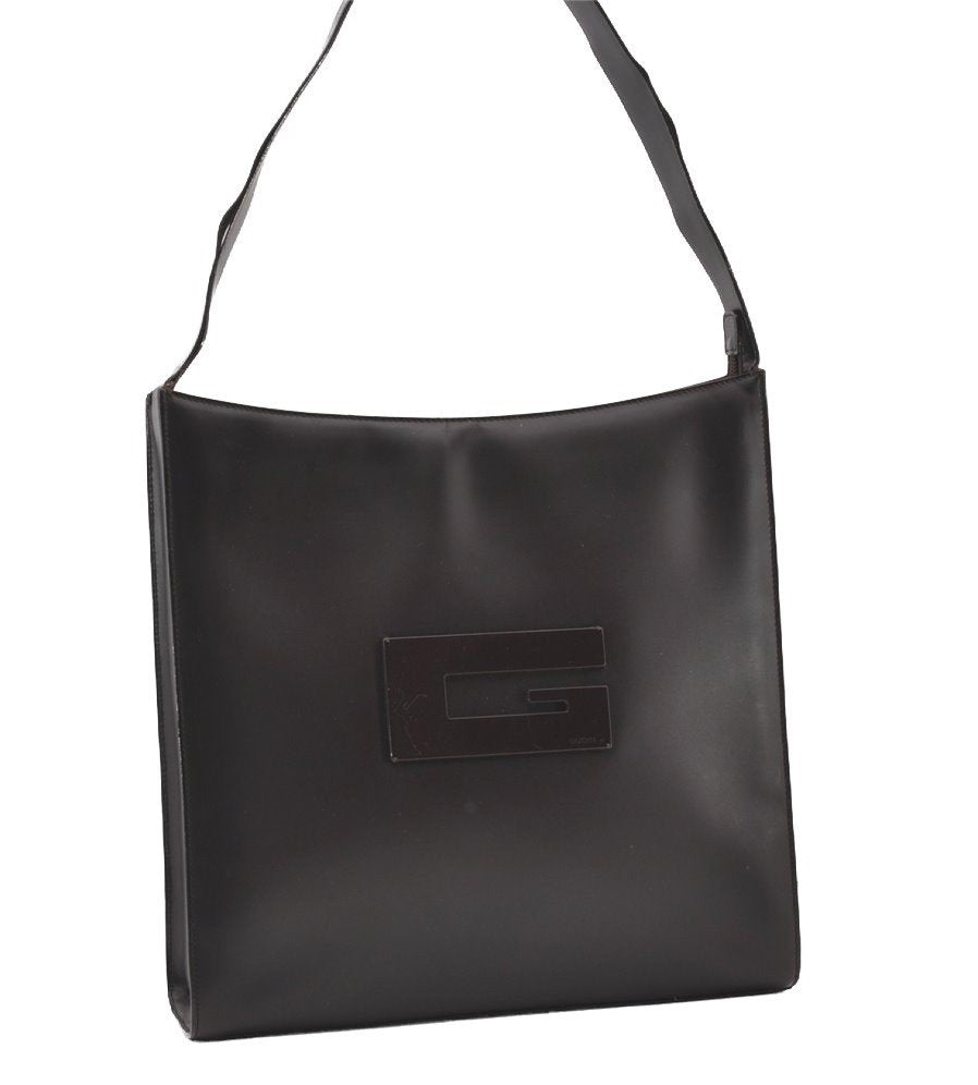 Authentic GUCCI Vintage Shoulder Hand Bag Purse Leather 0013066 Brown 2680J